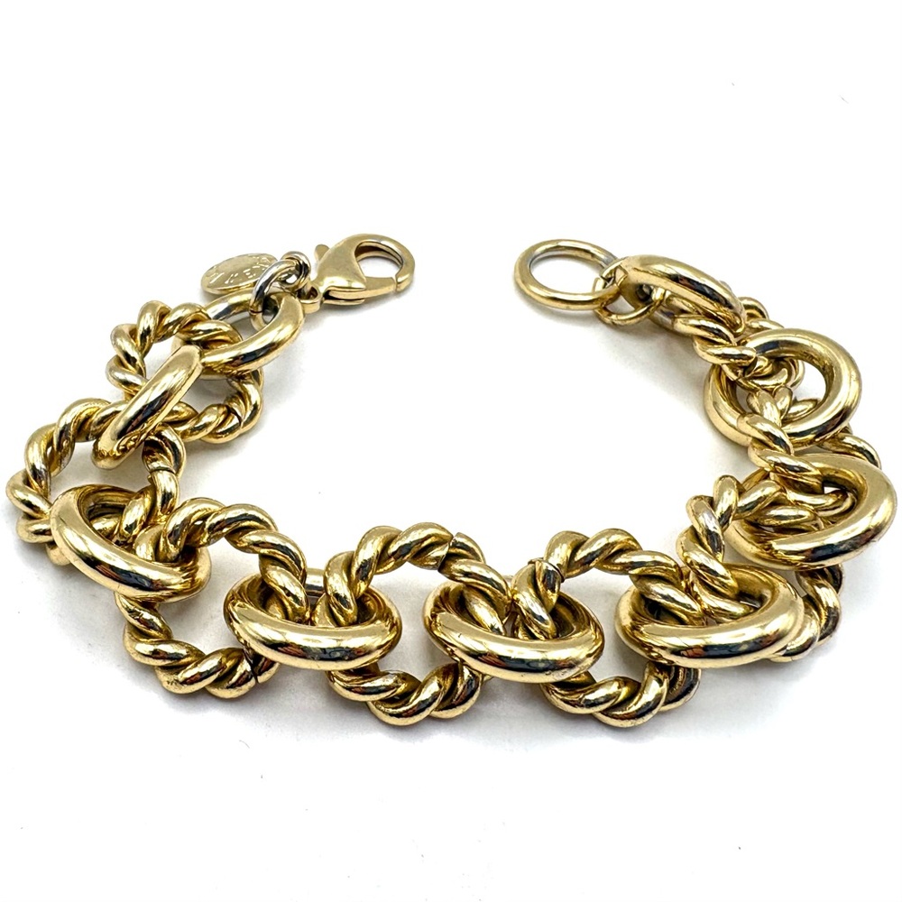 J. Crew Chunky Gold Tone Chain Link Bracelet